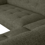 Lloyd hoekbank rechts grof geweven groen melange