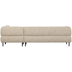 Lloyd hoekbank rechts grof geweven naturel melange