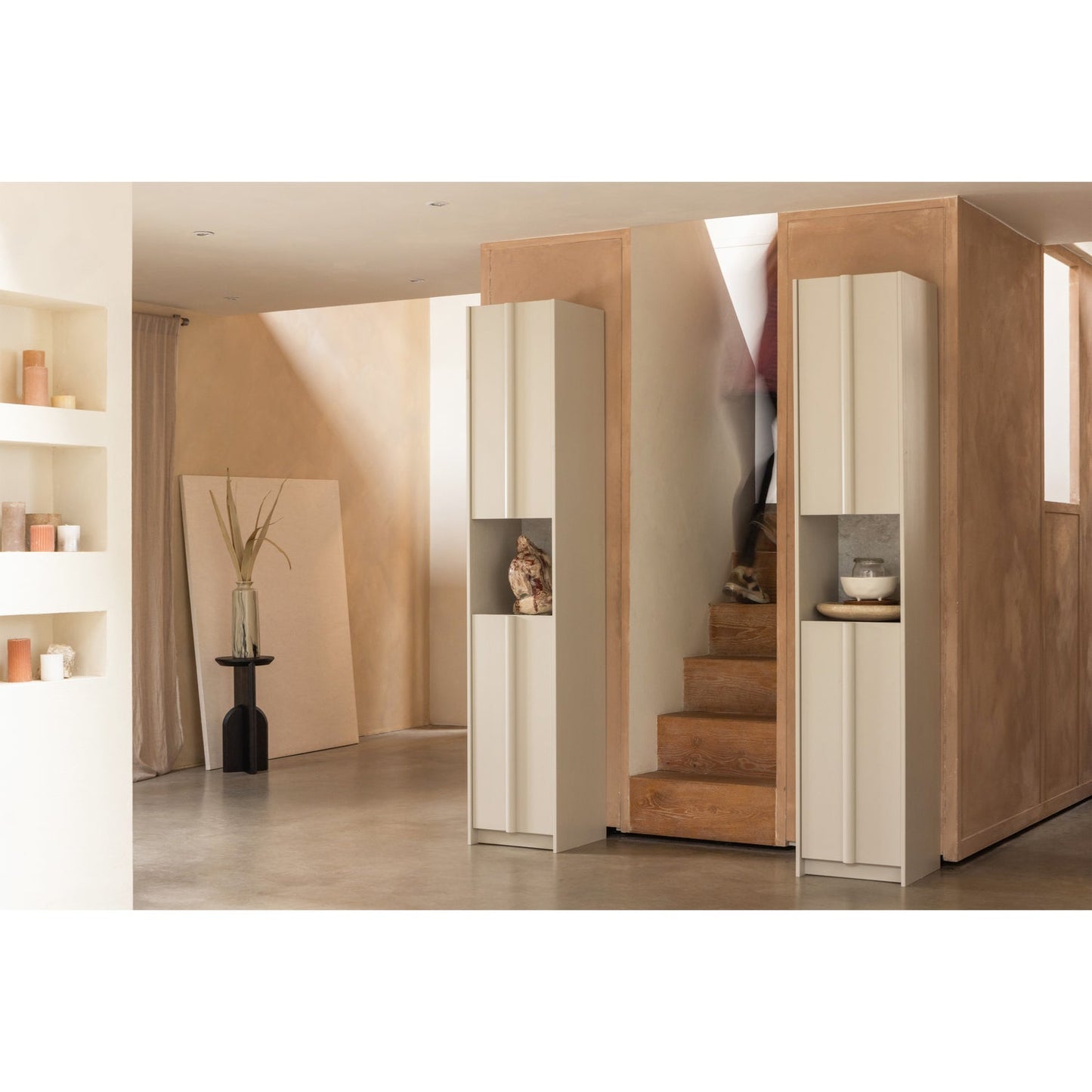 Basu smalle kast 40cm grenen dust incl concrete decor [fsc]