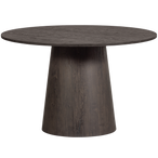 Maan eettafel rond mdf donkerbruin ø120 cm