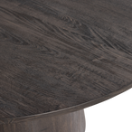 Maan eettafel rond mdf donkerbruin ø120 cm