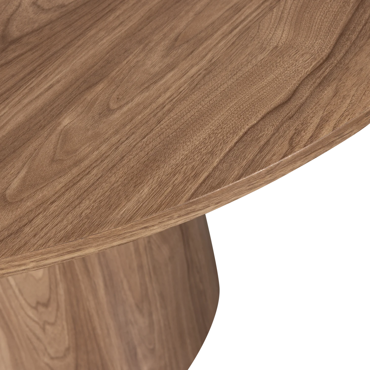 Maan eettafel rond mdf walnoot ø120 cm