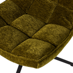 Maudi draaifauteuil chenille structuur groen