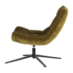 Maudi draaifauteuil chenille structuur groen