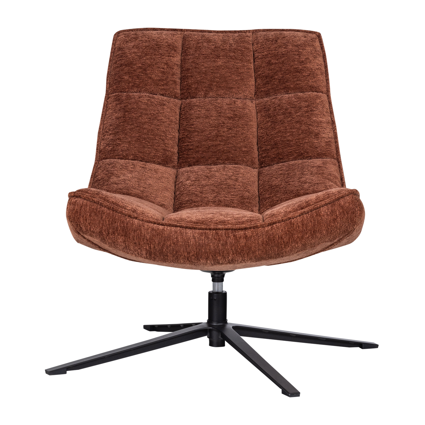 Maudi draaifauteuil chenille structuur bruin