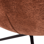 Maudi draaifauteuil chenille structuur bruin