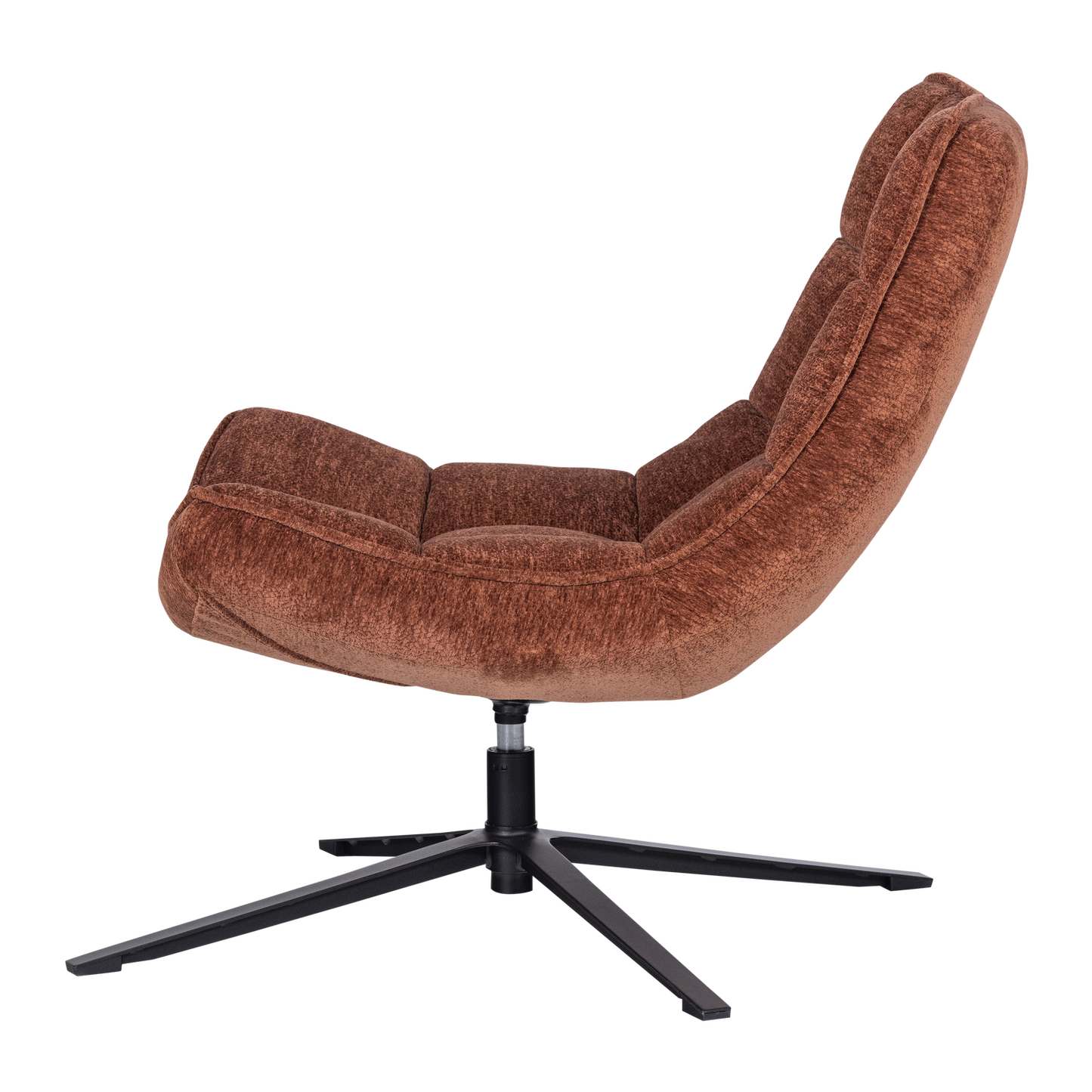 Maudi draaifauteuil chenille structuur bruin