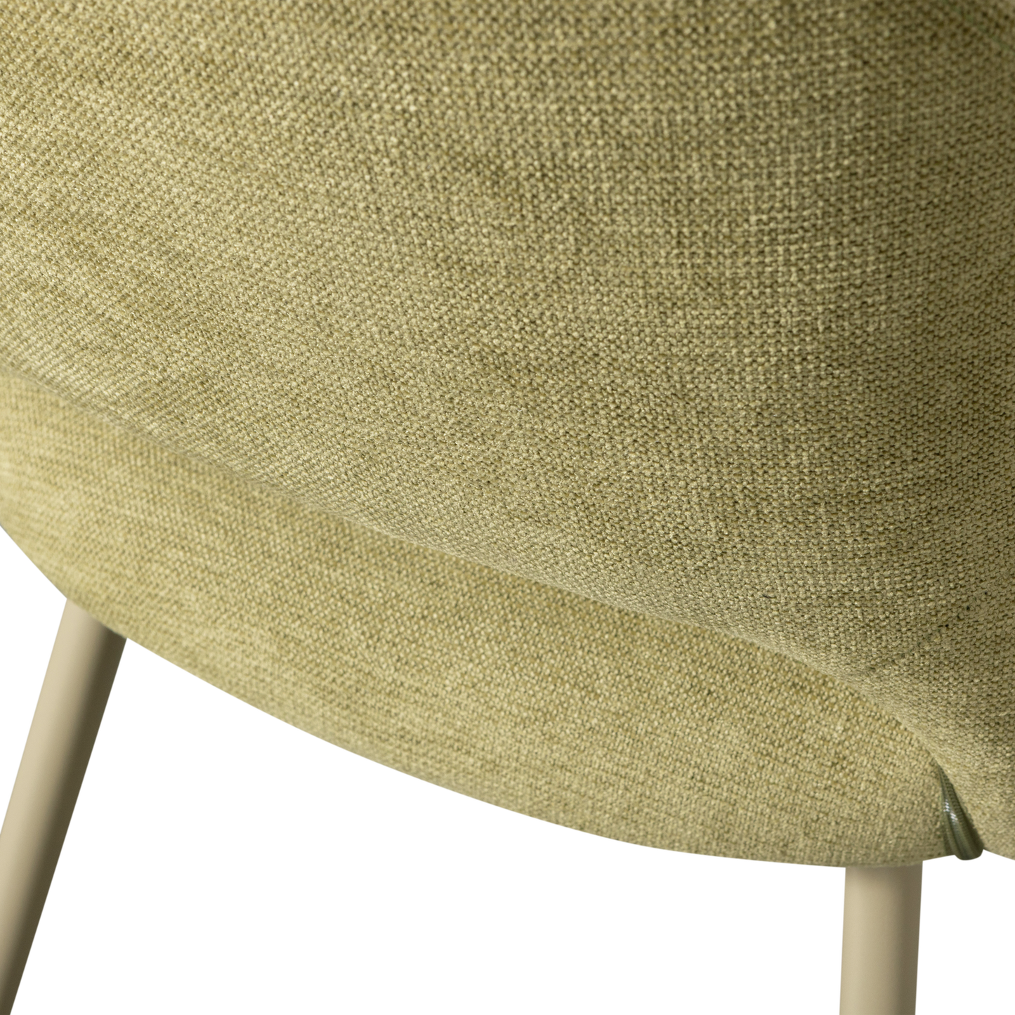 Jenny eetkamerstoel geweven stof saliegroen