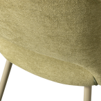 Jenny eetkamerstoel geweven stof saliegroen