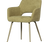 Jenny eetkamerstoel geweven stof saliegroen