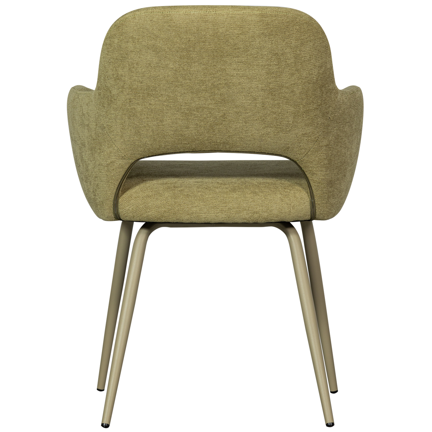 Jenny eetkamerstoel geweven stof saliegroen