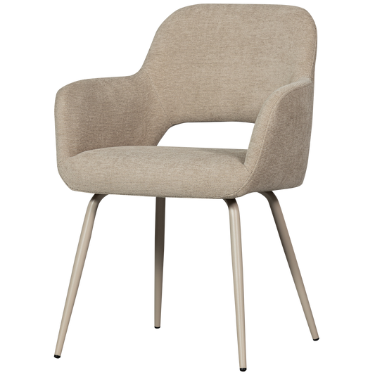 Jenny eetkamerstoel geweven stof naturel