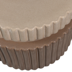 Geer decoratieve bijzettafel keramiek tan 38xø48 cm