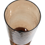 Gigi tafellamp gehamerd glas 51xo15cm bruin