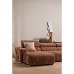 Gigi tafellamp gehamerd glas 51xo15cm bruin