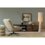 Loft vloerlamp xl metaal/boucle naturel 187xo35 cm