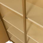 Exhibit xl 2-deurs vitrinekast metaal honinggeel