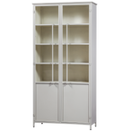 Exhibit XL 2-deurs vitrinekast metaal zand