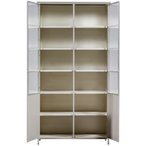 Exhibit XL 2-deurs vitrinekast metaal zand