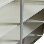 Exhibit XL 2-deurs vitrinekast metaal zand