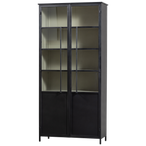 Exhibit XL 2-deurs vitrinekast metaal zwart