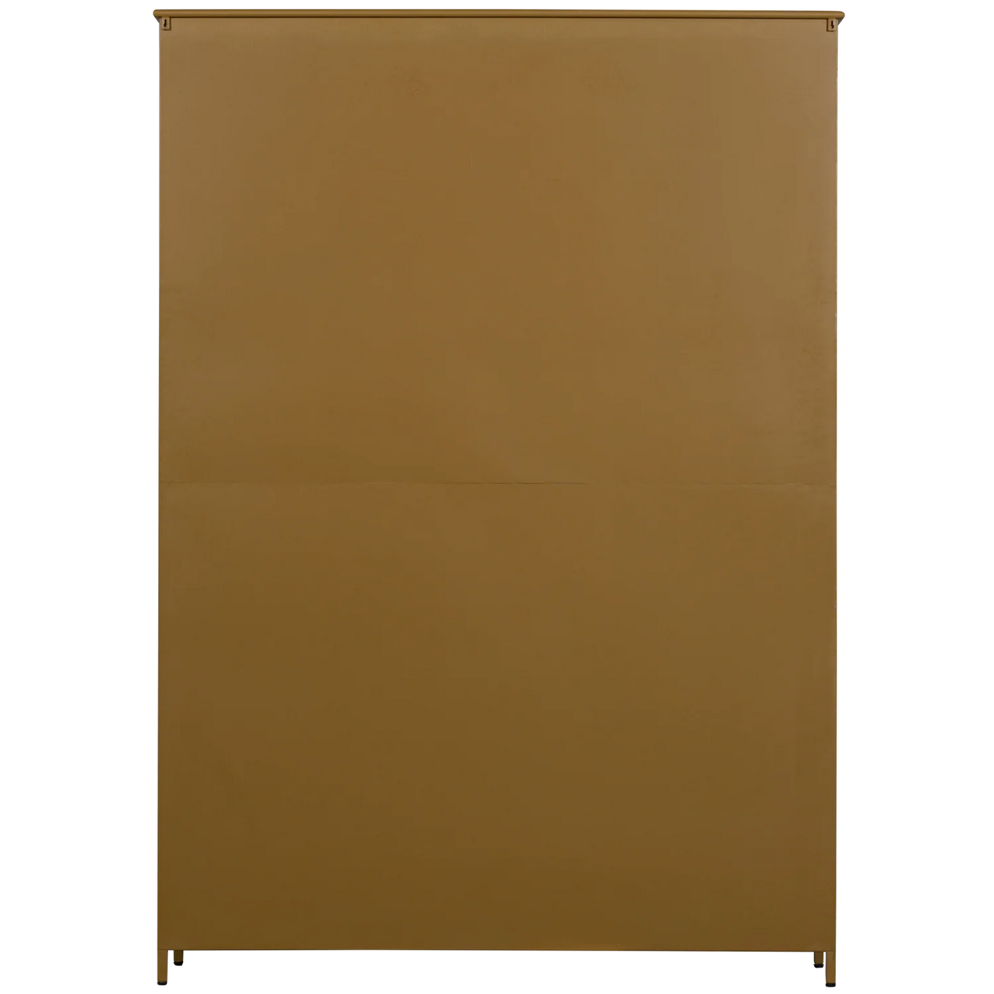 Exhibit xl 3-deurs vitrinekast metaal honinggeel