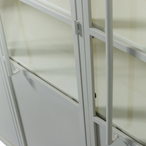 Exhibit xl 3-deurs vitrinekast metaal zand