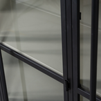 Exhibit XL 2-deurs vitrinekast metaal zwart