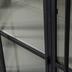 Exhibit xl 3-deurs vitrinekast metaal zwart