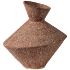 Reza vaas aluminium bruin