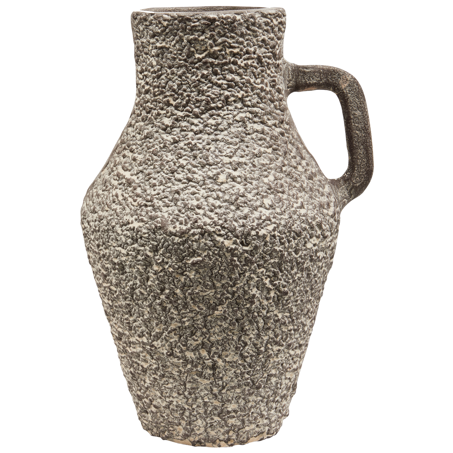 Tabia vaas aluminium donkerbruin