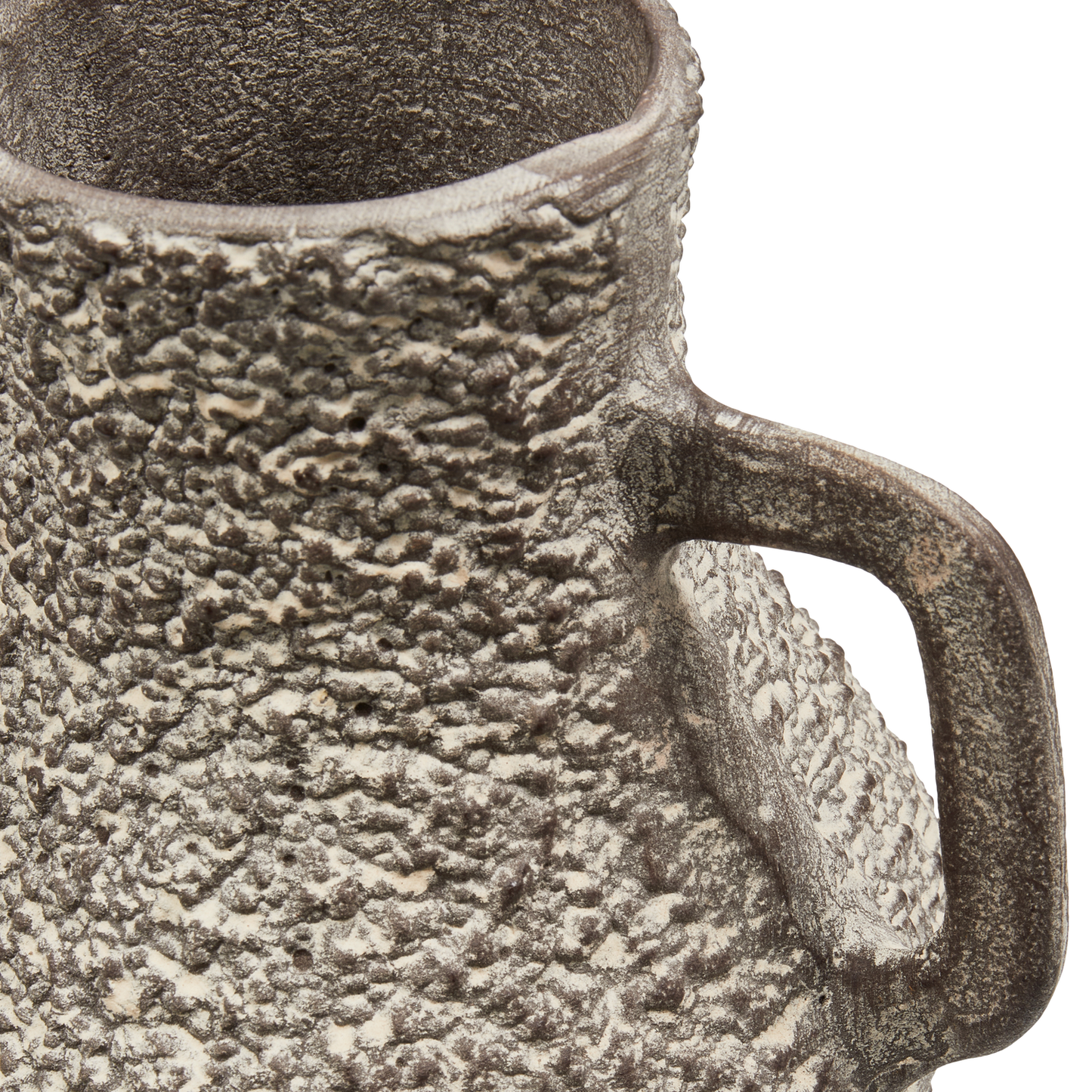 Tabia vaas aluminium donkerbruin