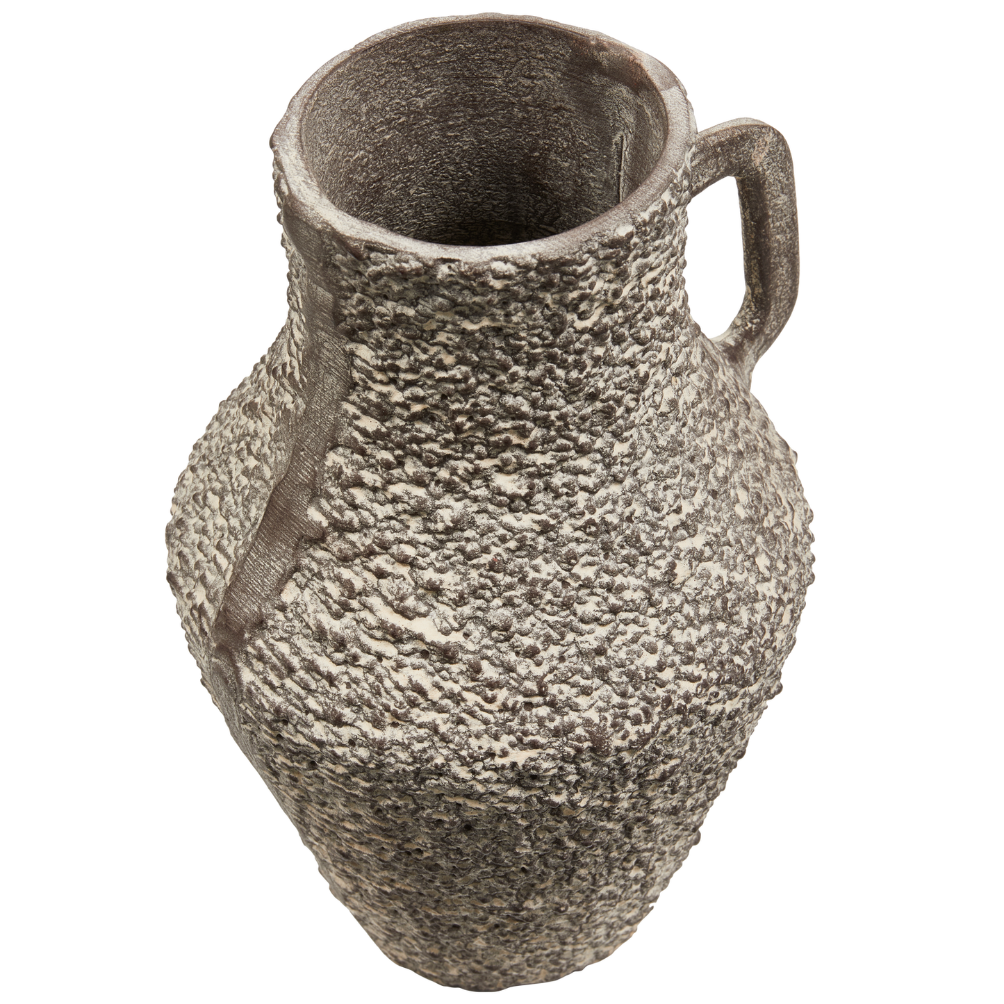 Tabia vaas aluminium donkerbruin