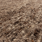 Efia vloerkleed rond wol bruin melange Ø200cm