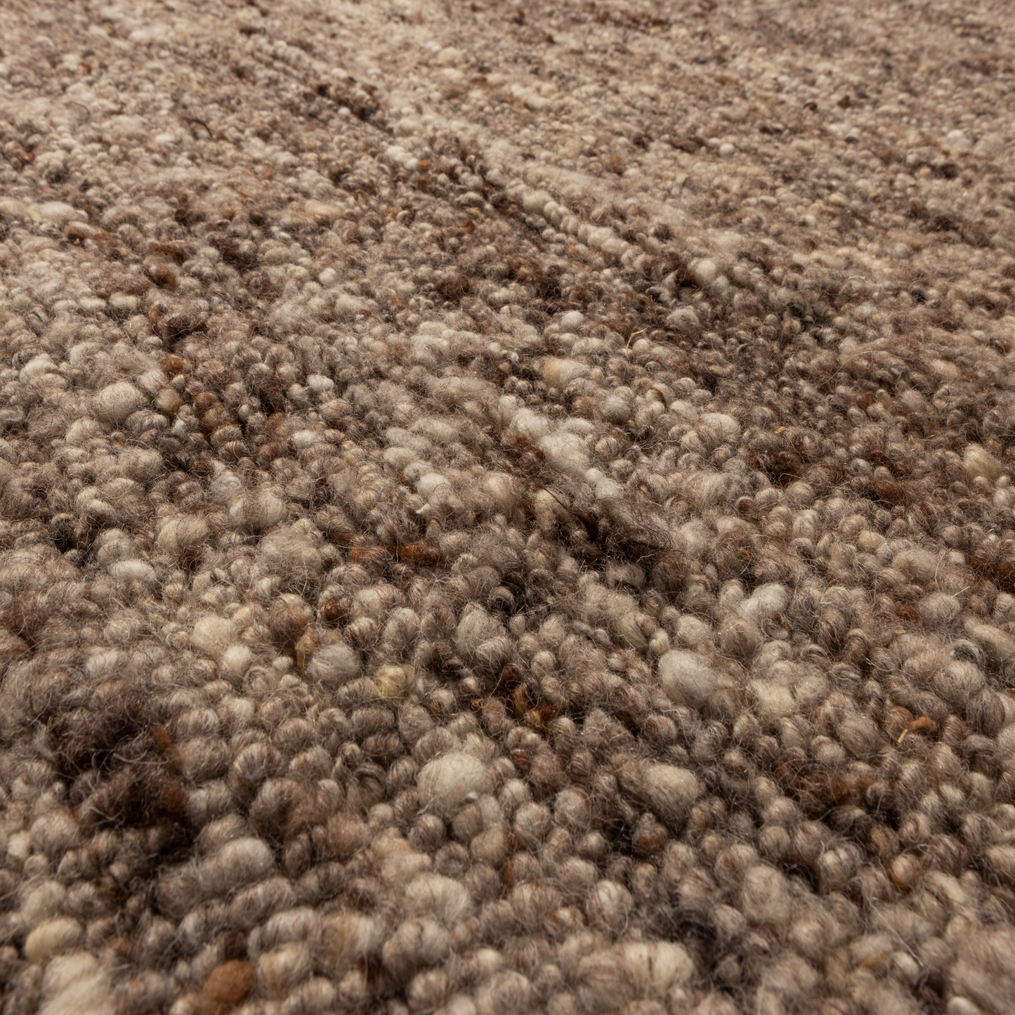 Efia vloerkleed wol bruin melange 170x240cm