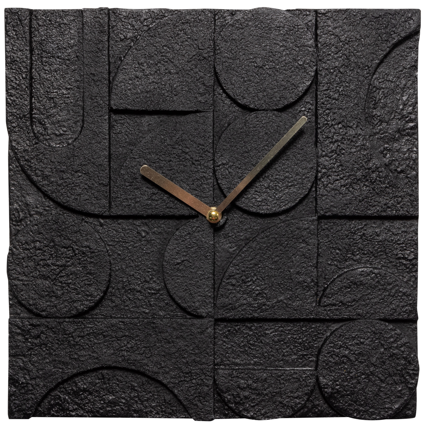 Zaria klok organisch design cement zwart