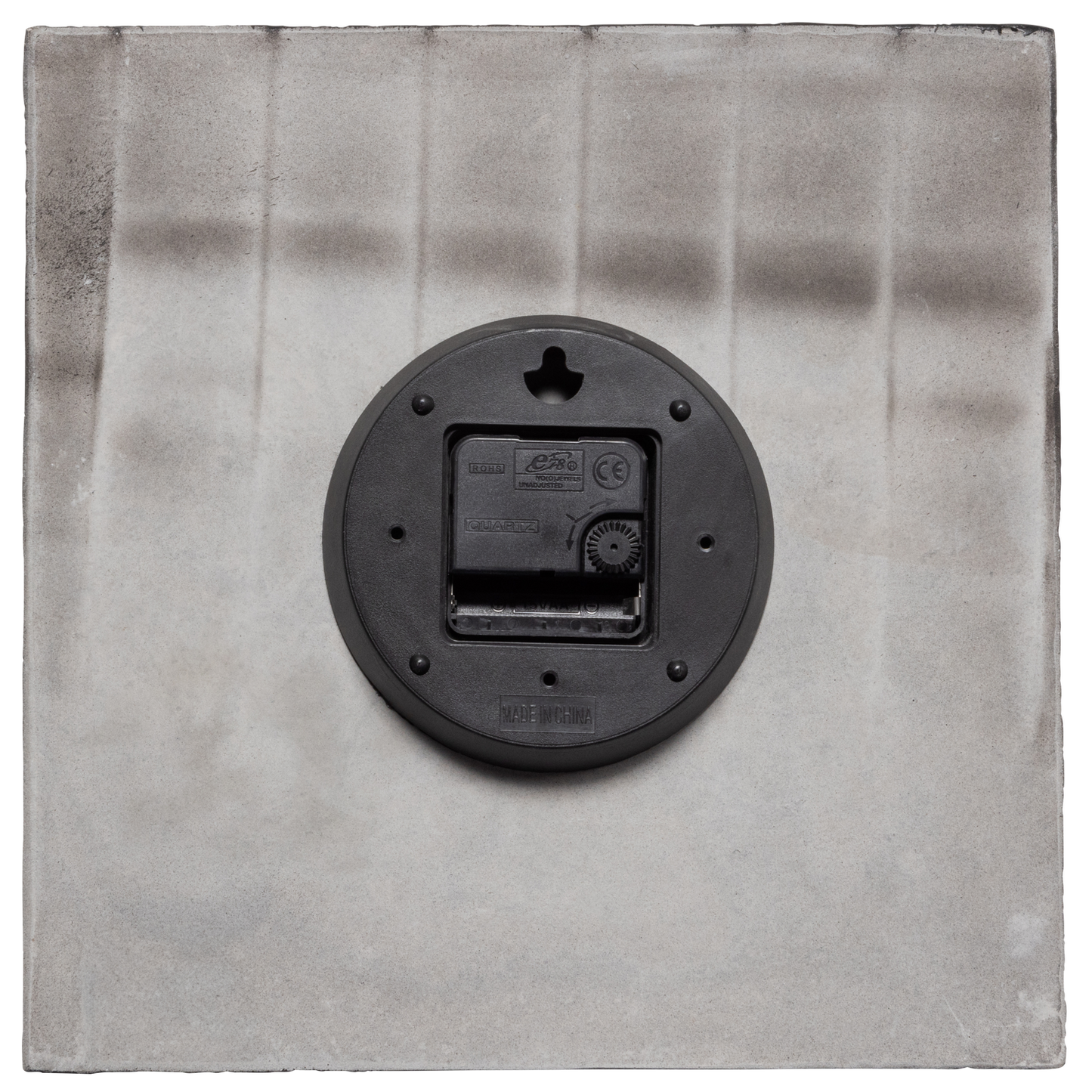 Zaria klok organisch design cement zwart