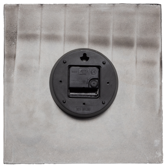 Zaria klok organisch design cement zwart