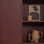 Merel opbergkast grenen bordeauxrood [fsc]