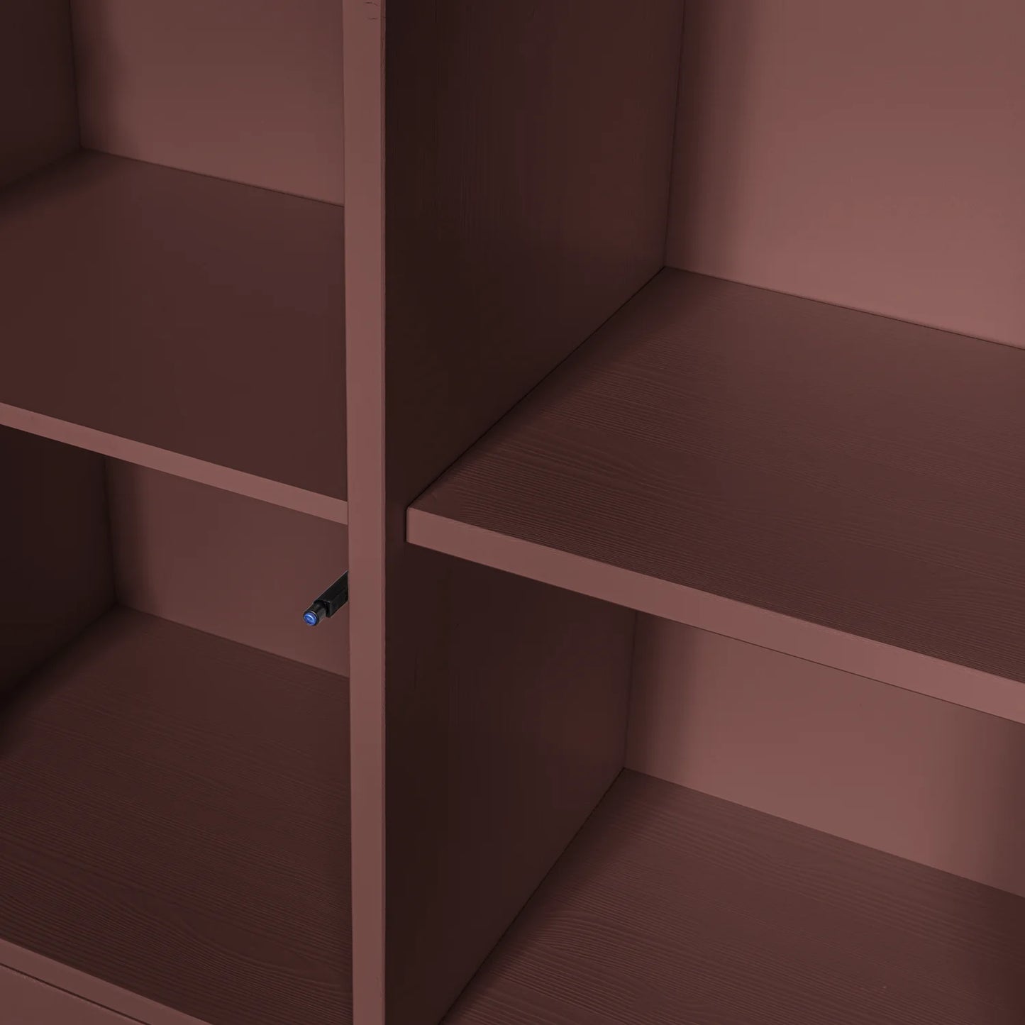 Merel opbergkast grenen bordeauxrood [fsc]