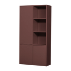 Merel opbergkast grenen bordeauxrood [fsc]