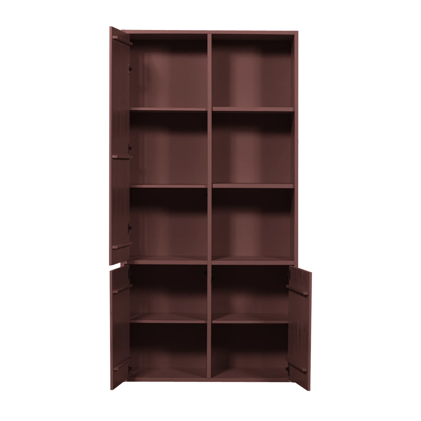 Merel opbergkast grenen bordeauxrood [fsc]