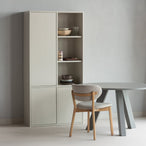 Rhonda eettafel o129 cm eiken warmgrijs [fsc]