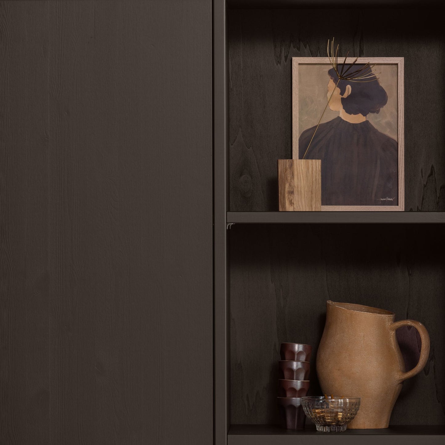 Merel opbergkast grenen middenbruin [fsc]