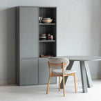 Rhonda eettafel o129 cm eiken warmgrijs [fsc]