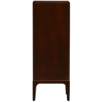 Merge ladekast 6 lades hout bruin/rood