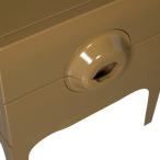 Merge ladekast/nachtkastje 2 lades hout honinggeel