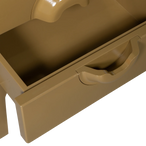 Merge ladekast/nachtkastje 2 lades hout honinggeel