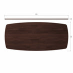 Tablo eettafel deens ovaal vl 220x100 cm mystic brown [fsc]
