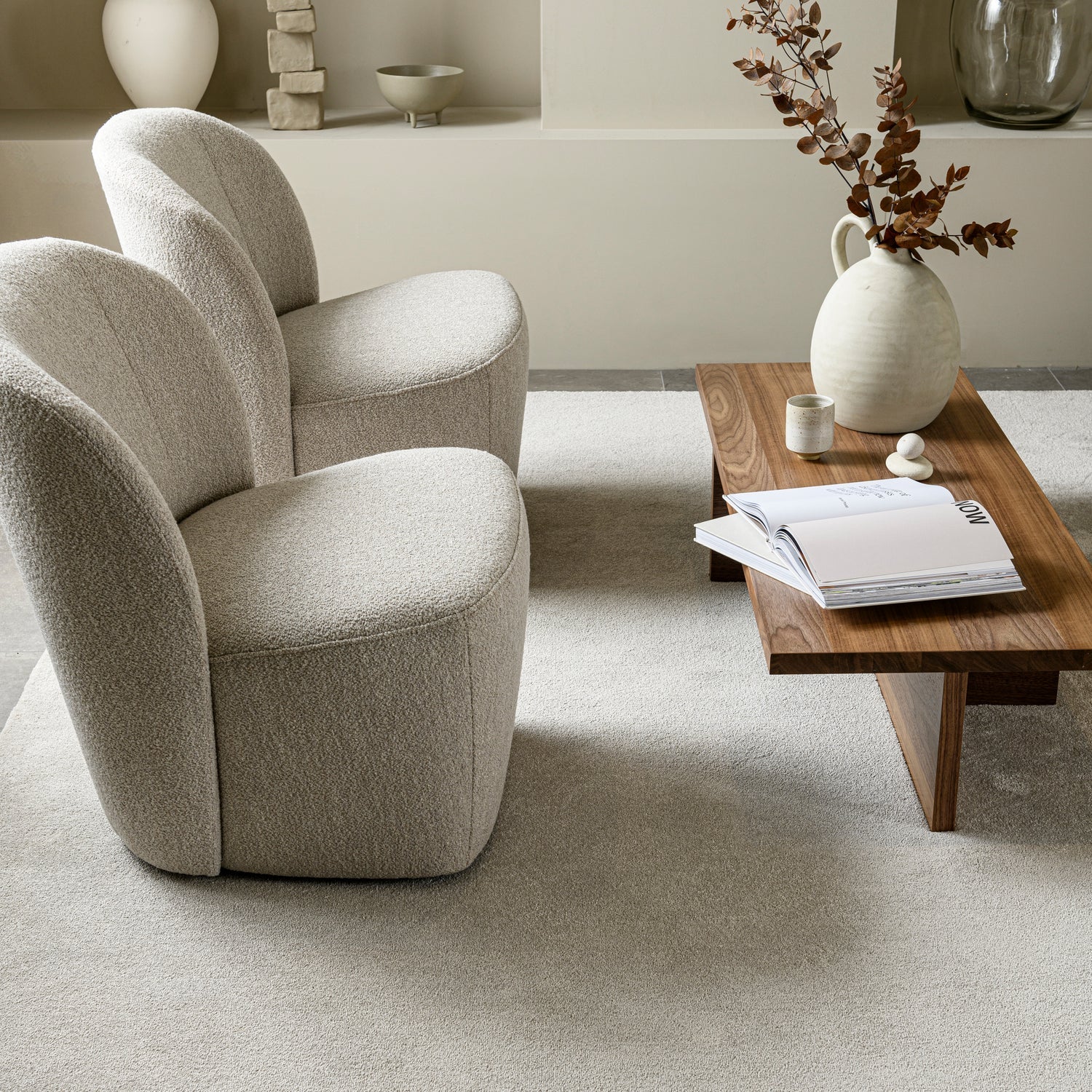 Lofty fauteuil boucle naturel